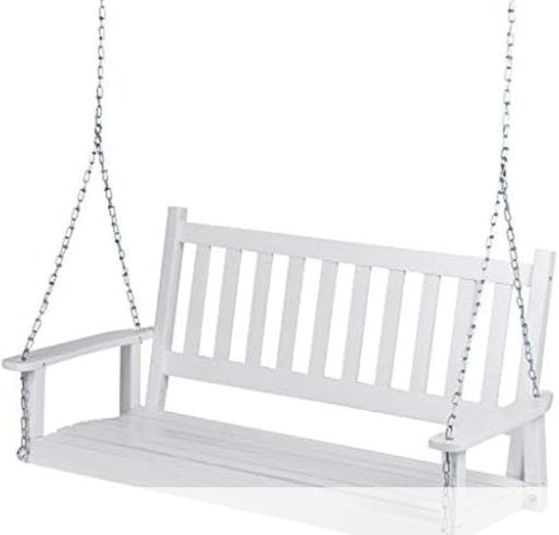 Shine Company Maine 54" Wood Porch Swing with Chains Deal