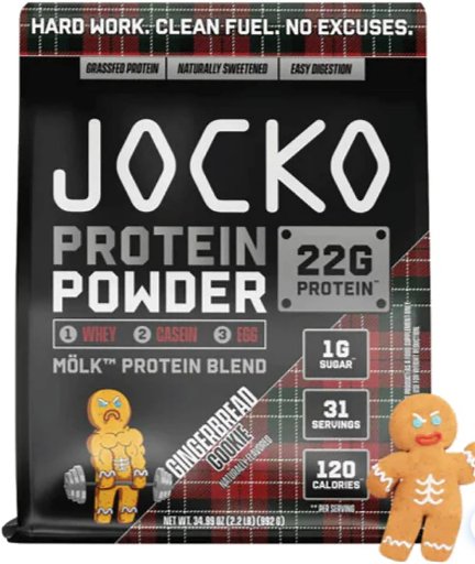 Jocko Molk 2 Lb Protein Gingerbread Cookie