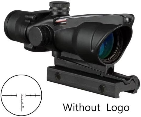 Bestsight 4X32 Hunting Scope with Real Fiber Optics and Red/Green Illuminated Etched Reticle