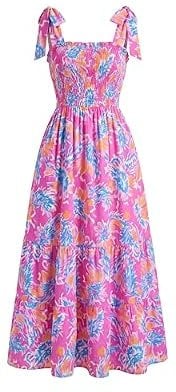 Kate Kasin Summer Boho Maxi Dress