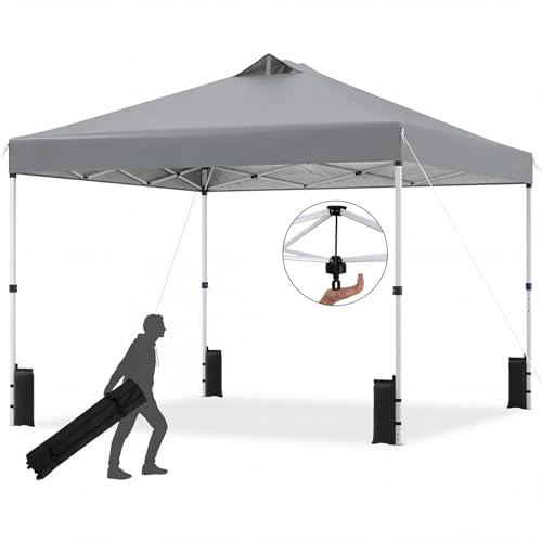 Tangkula 10x10 Ft Pop Up Canopy with Center Lock Deal