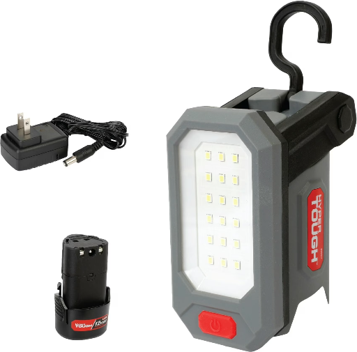 Hyper Tough 12V Max 800-Lumen Cordless LED Work Light with 1.5AH Lithium-Ion Battery and Charger Deal