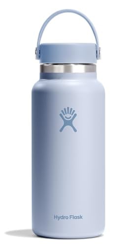 Hydro Flask Water Bottle, Insulated Stainless Steel, Wide Mouth Flex Lid, 32oz Surf Blue Deal