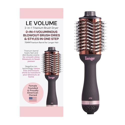 L'ANGE HAIR Le Volume 2-in-1 Titanium Blow Dryer Brush