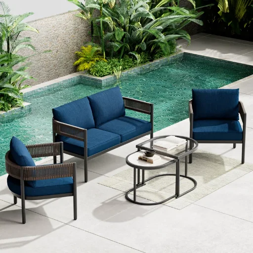 Alexandria 5-Pieces Outdoor Seating Group With Cushions Deal