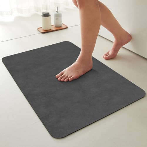 TYUU Thin Bath Mat Small Bathroom Rug, Non Slip & Washable