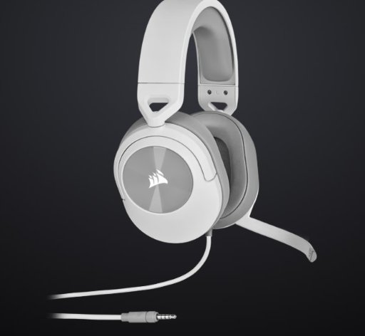 Corsair HS55 SURROUND Wired Gaming Headset (White)