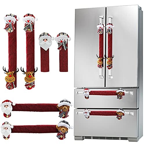 Mosoan Christmas Appliance Door Handle Covers 6-Pack