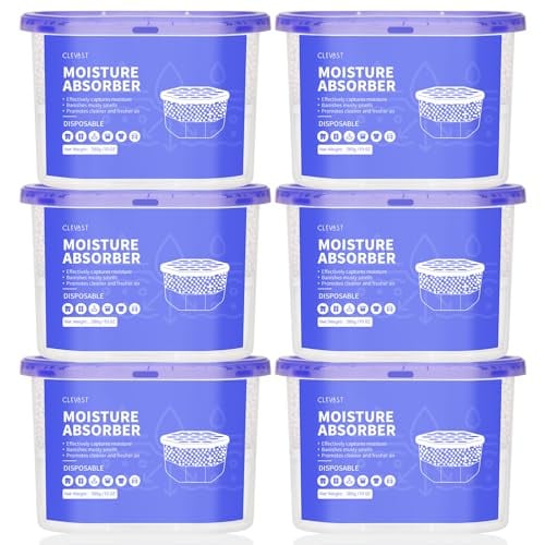 Clevast Moisture Absorber Boxes 6-Pack 10-Oz Deal