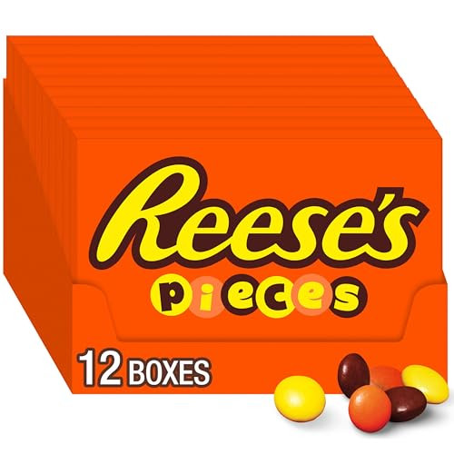 Reese's Pieces Peanut Butter Candy Boxes 12-Count 4-Oz