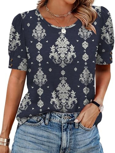 Womens Short Sleeve Crewneck Shirts