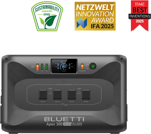 BLUETTI Apex 300 Versatile Power Station 3,840W 2,764.8Wh