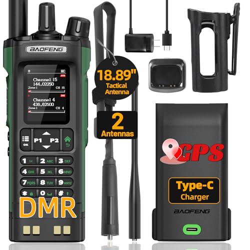 Baofeng DM32UV 10W DMR Digital & Analog Ham Radio Handheld w/ GPS, NOAA & Type-C Charging