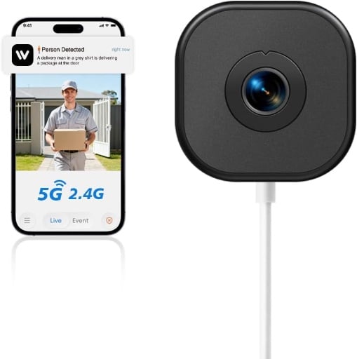 2K Window Camera WiFi Security Camera