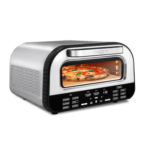 Gourmia Indoor Pizza Oven Air Fryer Toaster Stainless Steel