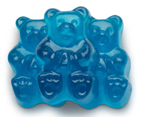 5-Lbs Albanese World's Best Blue Raspberry Gummi Bears Candy