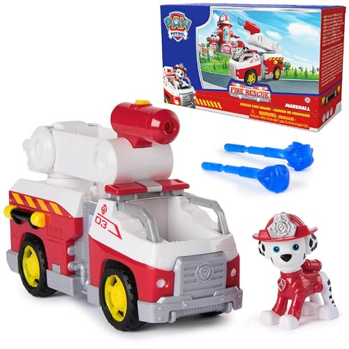 Paw Patrol Marshall Rescue Fire Engine w/ Action Figure & Projectile Launcher