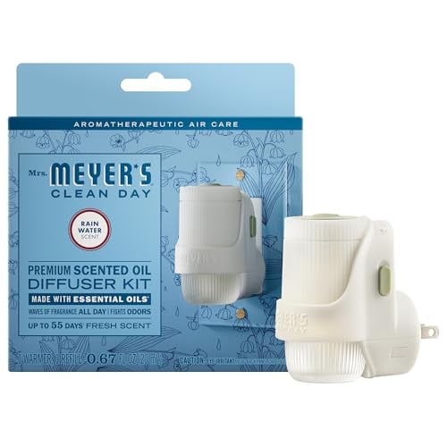 MRS. MEYER'S CLEAN DAY Premium Scented Oil Diffuser Kit, Rain Water Deal