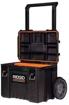 RIDGID Pro Gear System Gen 2.0 Stackable 25 in All Terrain Rolling Tool Box with 9 in. Wheels Deal