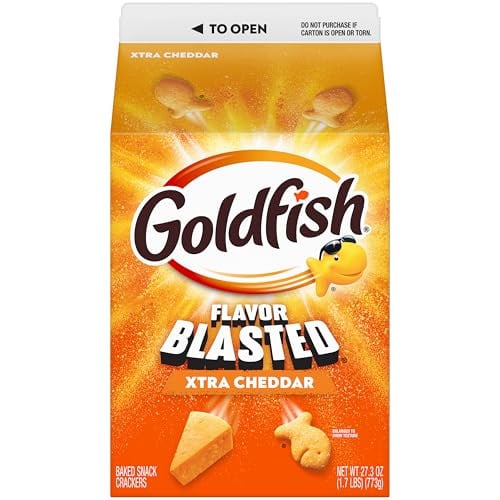 Goldfish Flavor Blasted Xtra Cheddar Cheese Crackers 4 x 27.3-Oz Deal