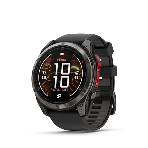 Garmin fēnix 8 Pro 51mm MicroLED Sapphire DLC Titanium Black/Pebble Gray Deal