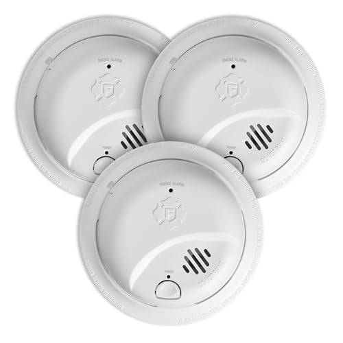 First Alert Hardwire Smoke Alarm with 10-Year Battery Backup 3-Pack Deal