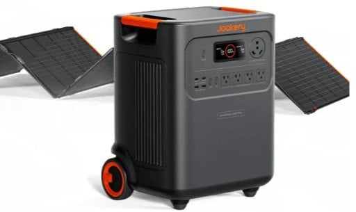 Jackery HomePower 3600 Plus 3584Wh Portable Power Station with 2x 200W Solar Panels