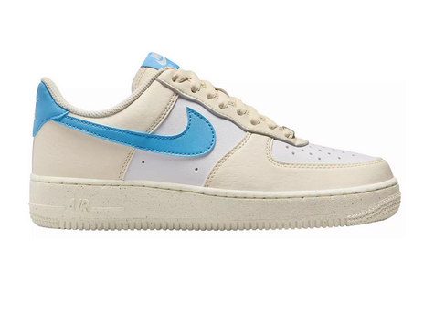 Nike Women's Air Force 1 '07 Next Nature Sneakers (Cream/Blue)