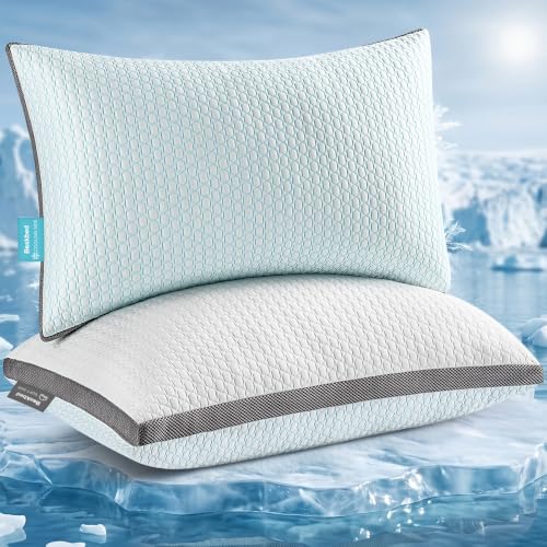 Cooling Pillows Queen Size Set of 2 Shredded Memory Foam Deal