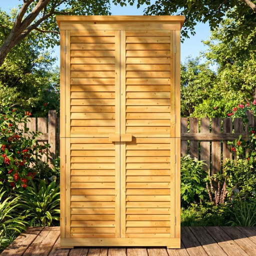 Walmart Outdoor Storage Cabinet with lockable double doors, on sale for $129