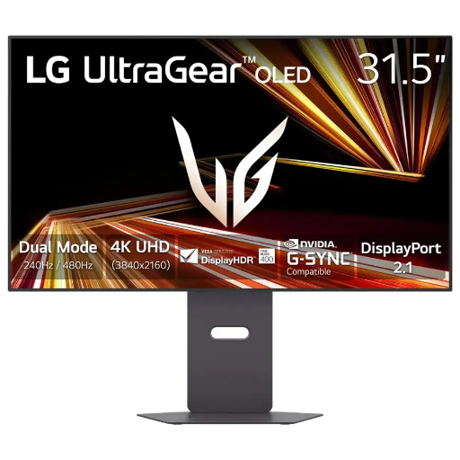 LG Ultragear 32GX870A-B 32" 4K OLED Monitor + 27" 200Hz 1440p Monitor