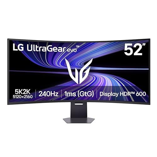 LG 52G930B-B 52-inch 5K2K (5120x2160) Curved Gaming Computer Monitor, 240Hz Deal