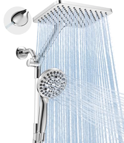 MakeFit Dual Handheld Shower Head Combo w/ 10 Modes (Chrome) Deal