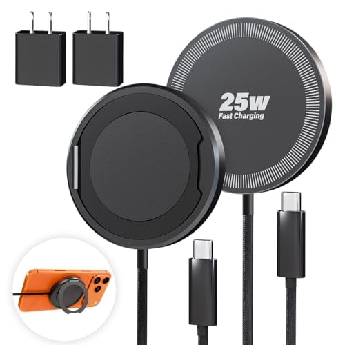 Magnetic Wireless iPhone Charger with Kickstand 2-Pack Deal