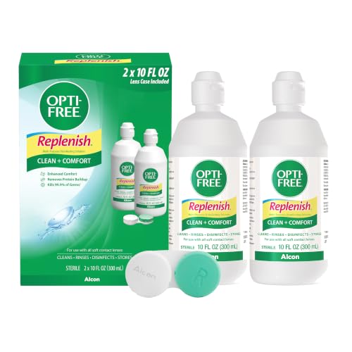 OPTI-FREE Replenish Multi-Purpose Contact Lens Solution 10 Fl Oz 2 Pack Deal
