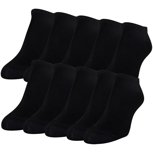 GoldToe Women's Casual Cushion Heel And Toe No-Show Socks 10-Pair