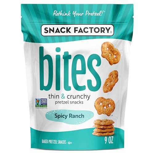 9oz. Snack Factory Thin/Crunchy Baked Pretzel Snack Bites (Spicy Ranch)