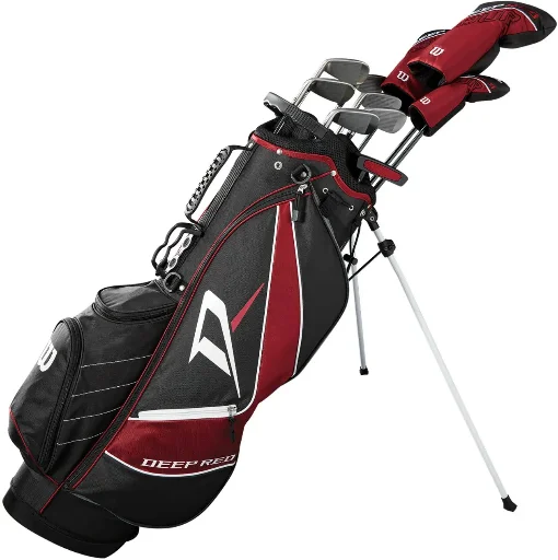 Wilson Men's Deep Red Tour Stand Complete Set Golf Clubs Deal