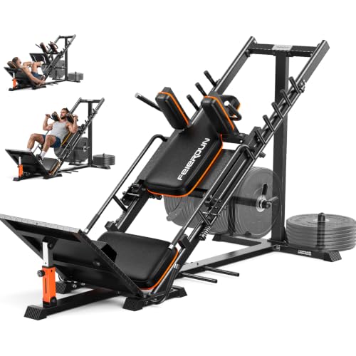 FEIERDUN Leg Press Hack Squat Machine Combo