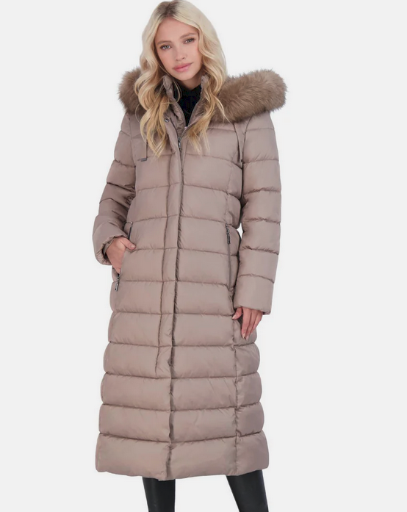 Tahari Women's Nellie Long Puffer Coat
