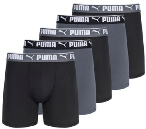 PUMA Men's Performance Boxer Briefs 5-Pack Deal