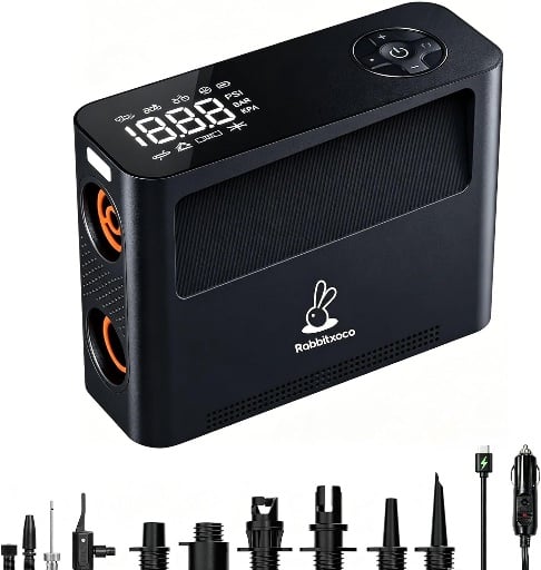 RABBITXOCO Portable Electric Air Pump 1-150PSI Deal