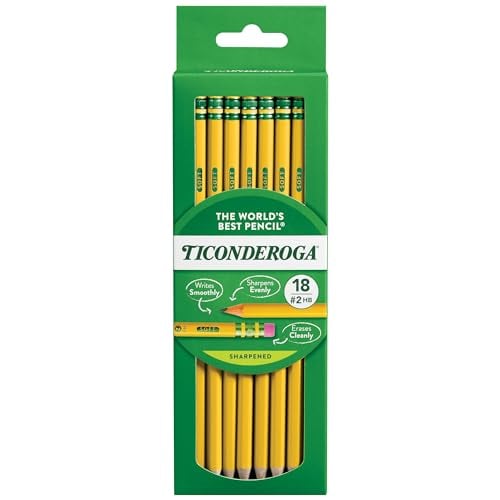 Ticonderoga Pre-Sharpened #2 HB Wood-Cased Pencils 108-Count (6 Boxes of 18) Deal