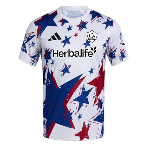 adidas Men's MLS Amer Pre-Match Jersey X-Large Los Angeles Galaxy Deal