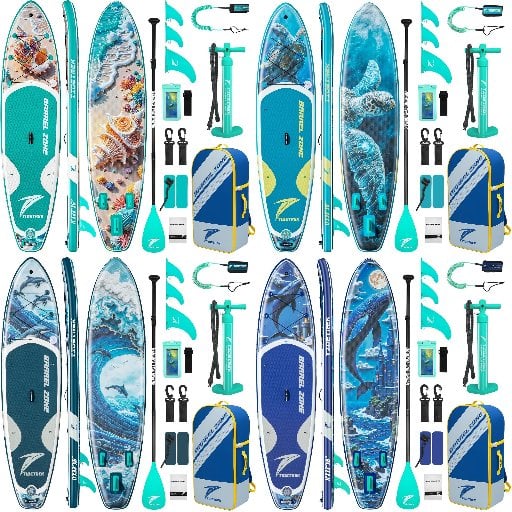 TIDETREK 11'6" x 34" x 6" Inflatable SUP Paddle Boards Deal