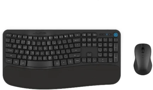 JLab Flow Wireless Keyboard & Mouse Combo Multi-Device Ergonomic Design USB-C