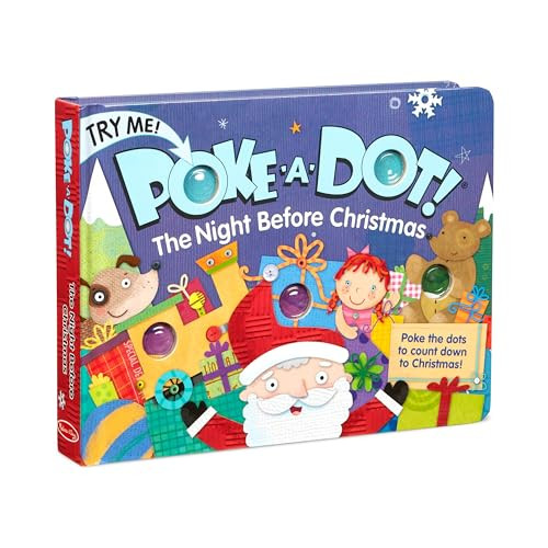 Melissa & Doug Poke-a-Dot! The Night Before Christmas Interactive Pop-It Board Book