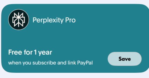 YMMV | PayPal App Offer (Select Accounts) 1-Year Perplexity Pro Subscription