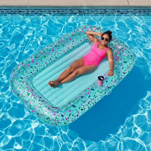 Member's Mark Inflatable Sun Tub Float w/ Built-In Cup Holder & Pillow Deal