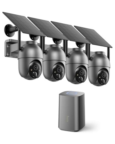 SEHMUA 4-Pack 4MP 5G Wireless Outdoor Security Cameras w/ Color Night Vision, 360° PTZ, Local Storage Deal